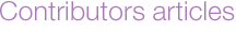 Contributors Articles archive